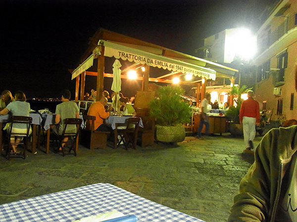 南イタリアの中でも治安の良いソレントの夜の食事