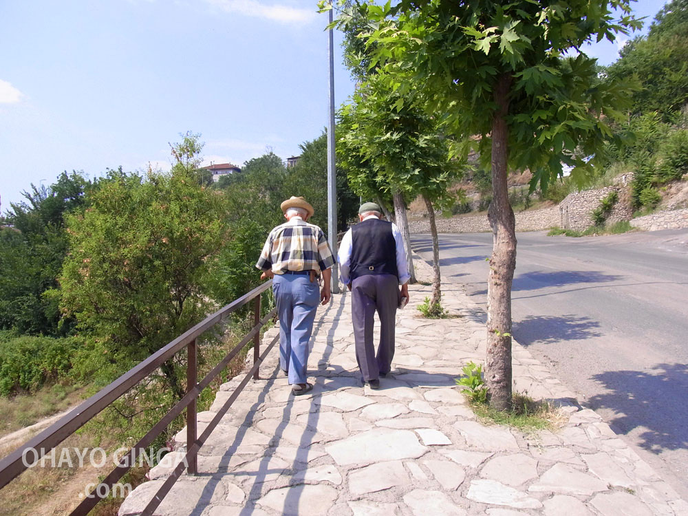 サフランボルを写真で振り返るトルコひとり旅の記録。坂道を登るおじいさん
